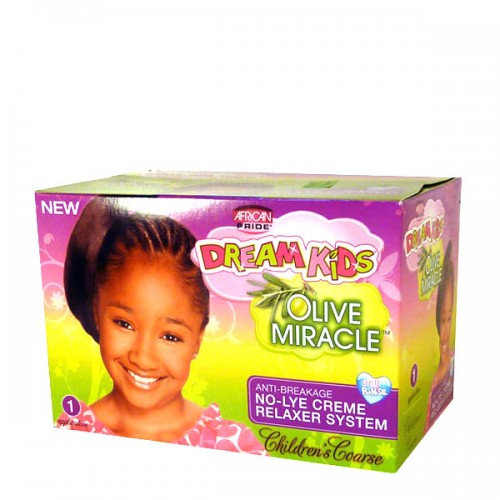 African Pride Dream Kids Olive Miracle Relaxer Kit Coarse